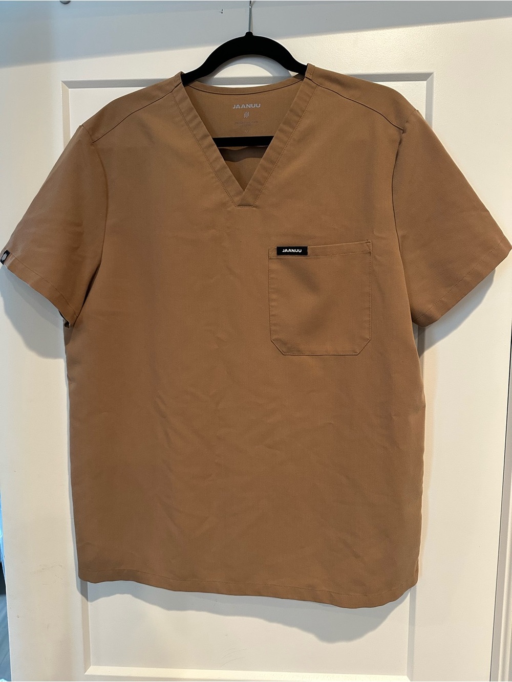 Jaanuu Men’s Scrubs in Tan - Size Medium